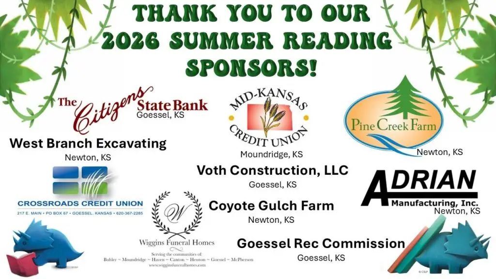 Thank you to: Local Credit Unions, Banks, Funeral Homes, Rec Commission, and more